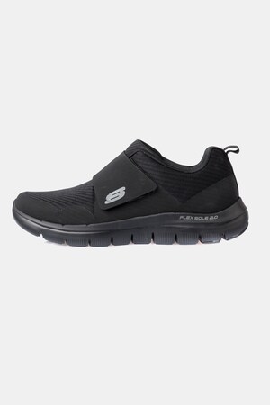 Ulla Popken Herren-Slipper, Skechers, Klettriegel, Memory Foam - Große Größen