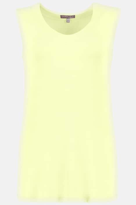 Slinkytop, V-Ausschnitt, ärmellos, Seitenschlitze