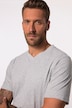 T-Shirts, Basic, 2er-Pack, V-Ausschnitt, Halbarm, bis 8 XL