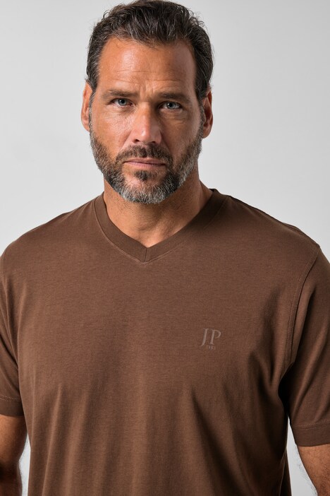 T-shirts, basic, set van 2, V-hals, korte mouwen, tot 8 XL