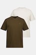 T-shirts, collection Basic, lot de 2. Col en V et manches courtes - jusqu'au 8XL