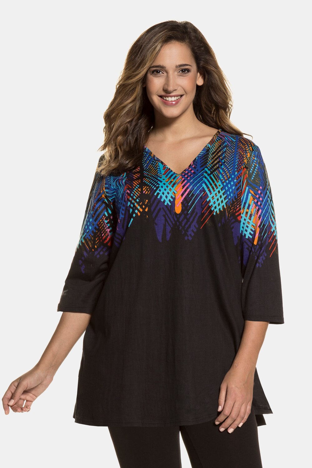 Grote Maten tuniek, Dames, wit, Maat: 58/60, Katoen, Ulla Popken Grote Maten tuniek, Dames, wit, Maat: 58/60, Katoen, Ulla Popken