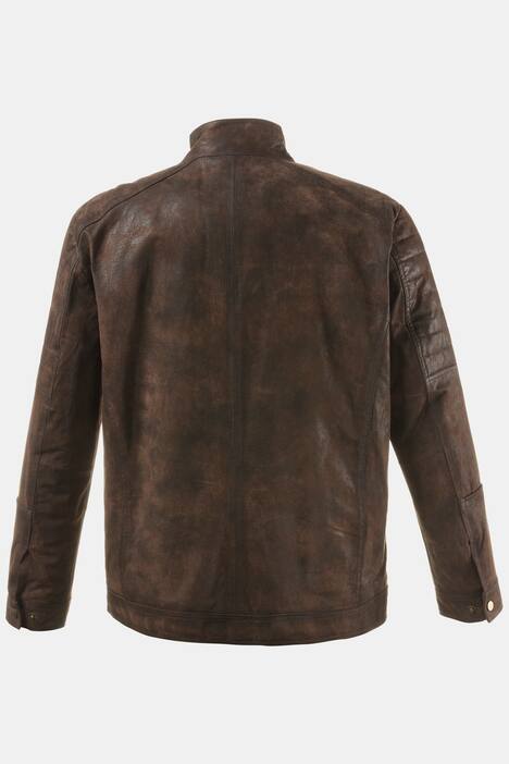 Genuine Pigskin Leather Biker Jacket Leather Jackets Jackets Ulla Popken Europe