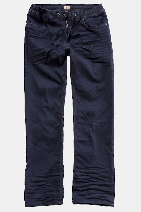 Raw Denim Drawstring Comfort Stretch Jeans