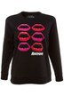 Batman Lips Long Sleeve Cotton Sweatshirt