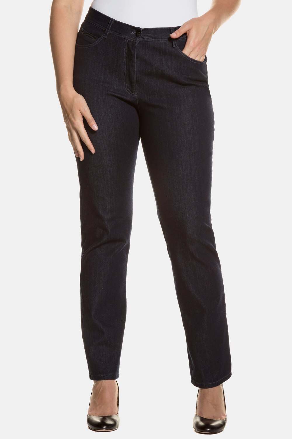 Grote Maten jeans, Dames, blauw, Maat: 54, Katoen, Ulla Popken Grote Maten jeans, Dames, blauw, Maat: 54, Katoen, Ulla Popken