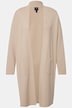 Strickjacke, lange, offene Form, weicher Feinstrick
