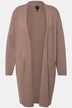 Strickjacke, lange, offene Form, weicher Feinstrick