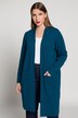 Long Pocket Open Front Cardigan Sweater