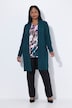 Strickjacke, lange, offene Form, weicher Feinstrick