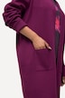 Strickjacke, lange, offene Form, weicher Feinstrick