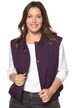 Boxy Quilted Stand-up Collar Snap Vest