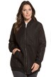 Zig Zag Quilted Zip Front Sporty Jacket
