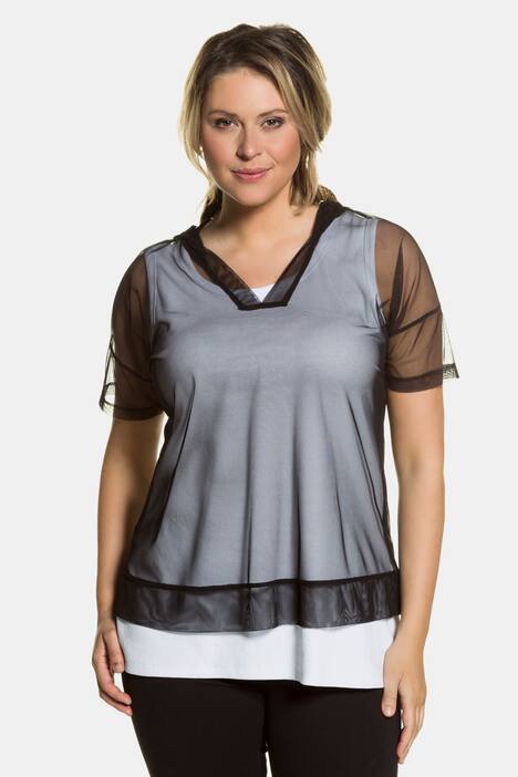 oversized sheer top