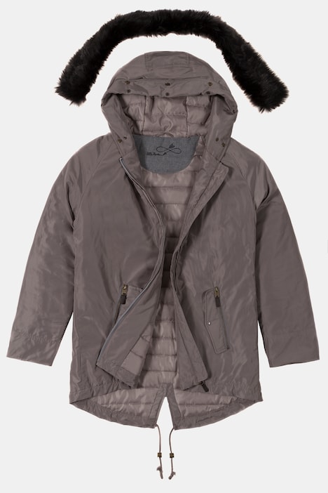 Parka col zippé hot sale