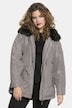 Fur Collar Zip Hooded Long Sleeve Parka