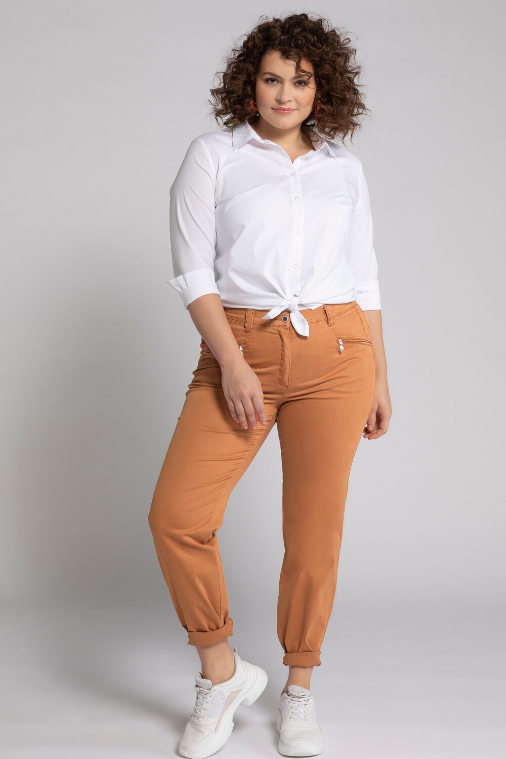 Grote Maten stretchbroek Mony, Dames, rood, Maat: 44, Katoen, Ulla Popken Grote Maten stretchbroek Mony, Dames, rood, Maat: 44, Katoen, Ulla Popken