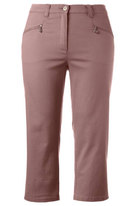 Mony Cross-Stretch Zip Pocket Crop Pants