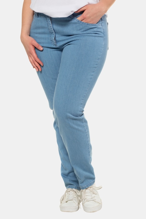 5-Pocket Jeans, gerades Bein, Stretchdenim