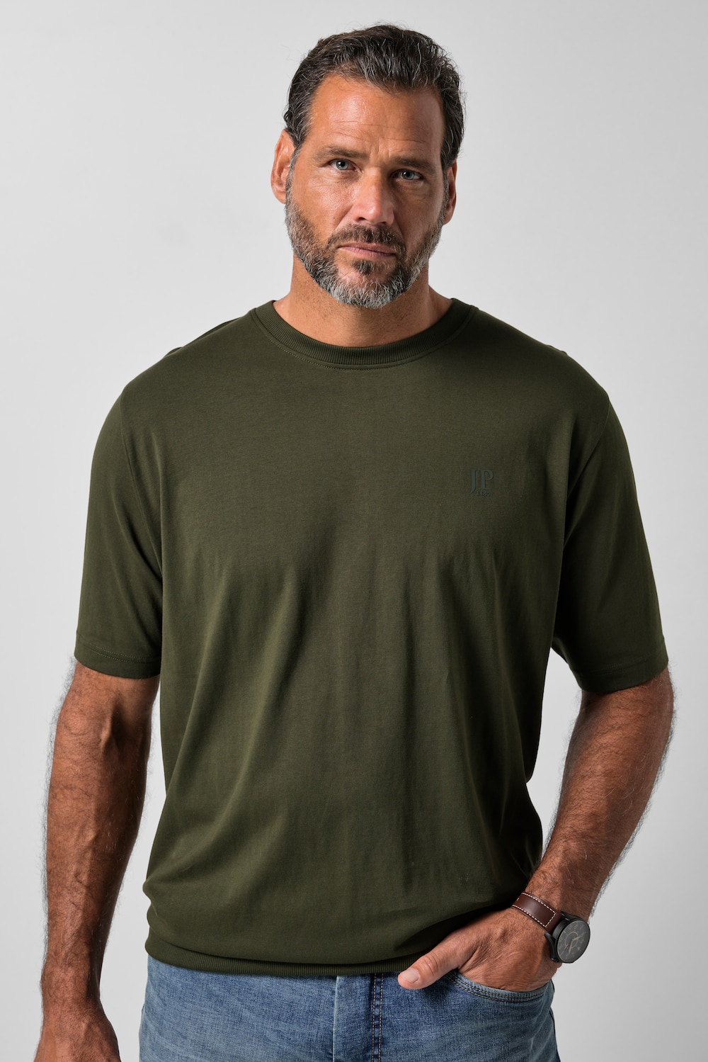 T-Shirt, Bauchfit, Basic, Halbarm, XXL bis 10XL