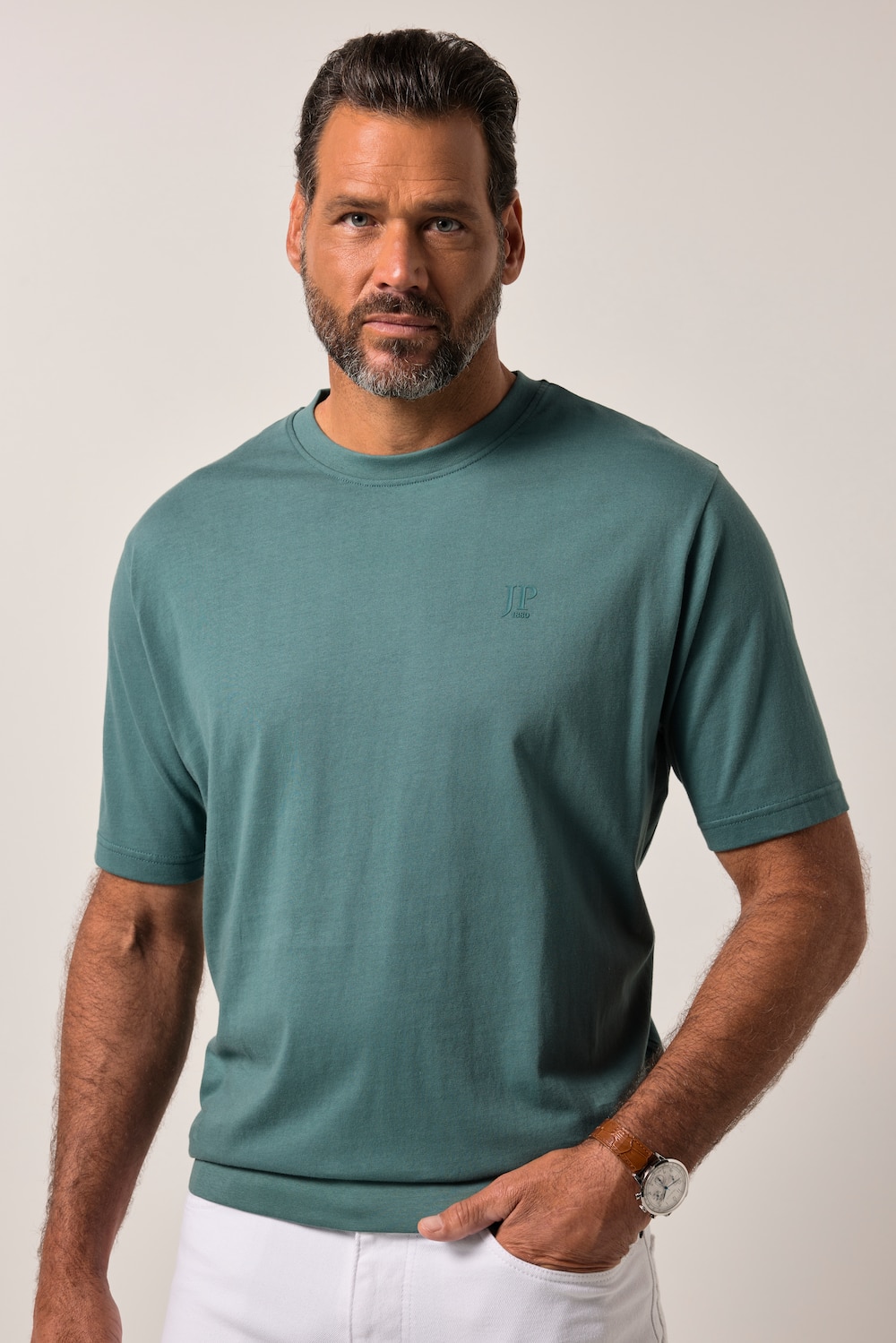 T-Shirt, Bauchfit, Basic, Halbarm, XXL bis 10XL