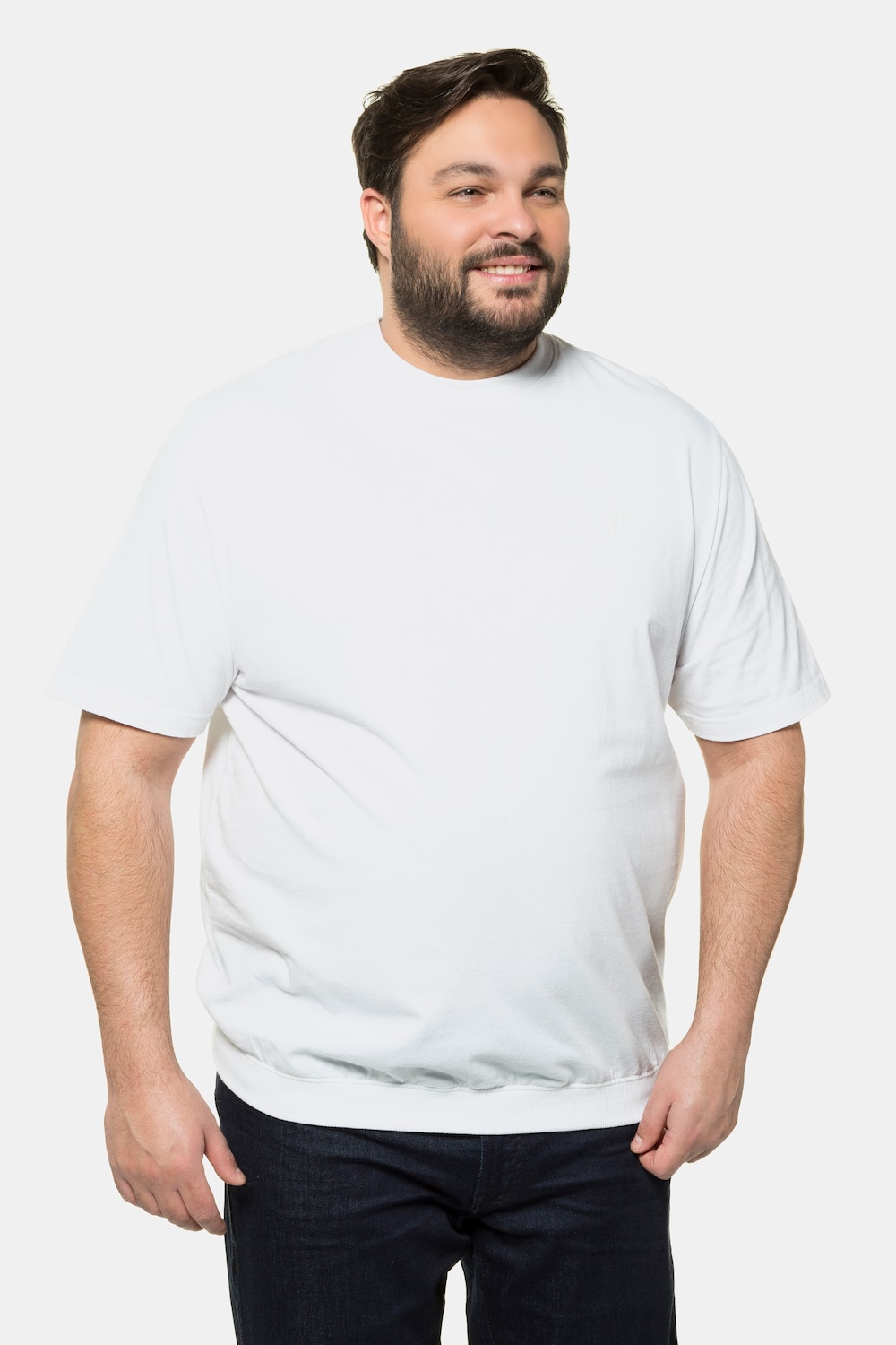 Grote Maten T-shirt, Heren, wit, Maat: XXL, Katoen, JP1880
