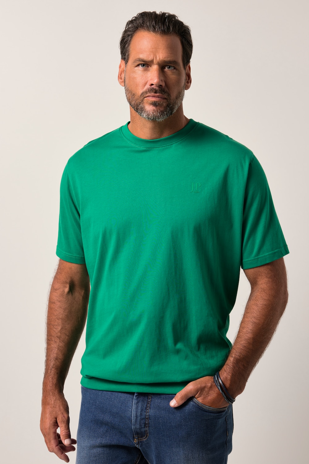 T-Shirt, Bauchfit, Basic, Halbarm, XXL bis 10XL