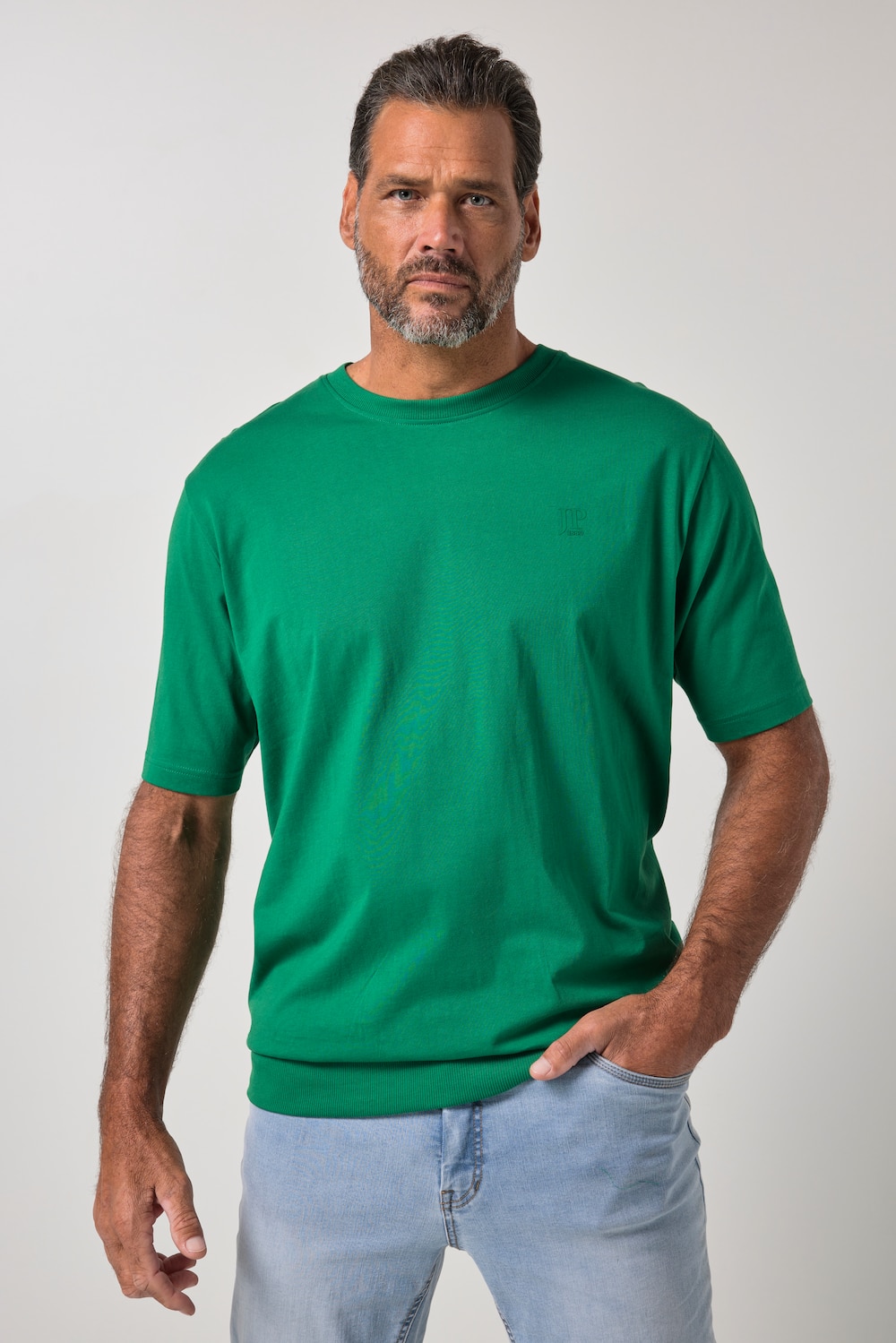 T-Shirt, Bauchfit, Basic, Halbarm, XXL bis 10XL