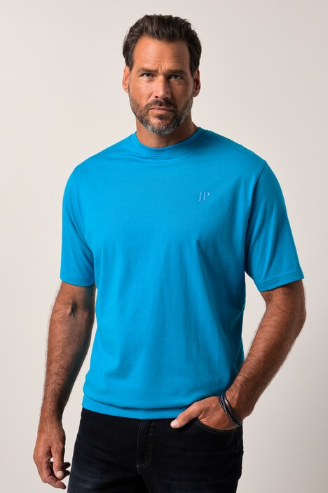 JP 1880 T-Shirt Uomo - Grigio Melange, Cotone E Viscosa, Taglie Forti Fino A 8XL, Basic Comoda