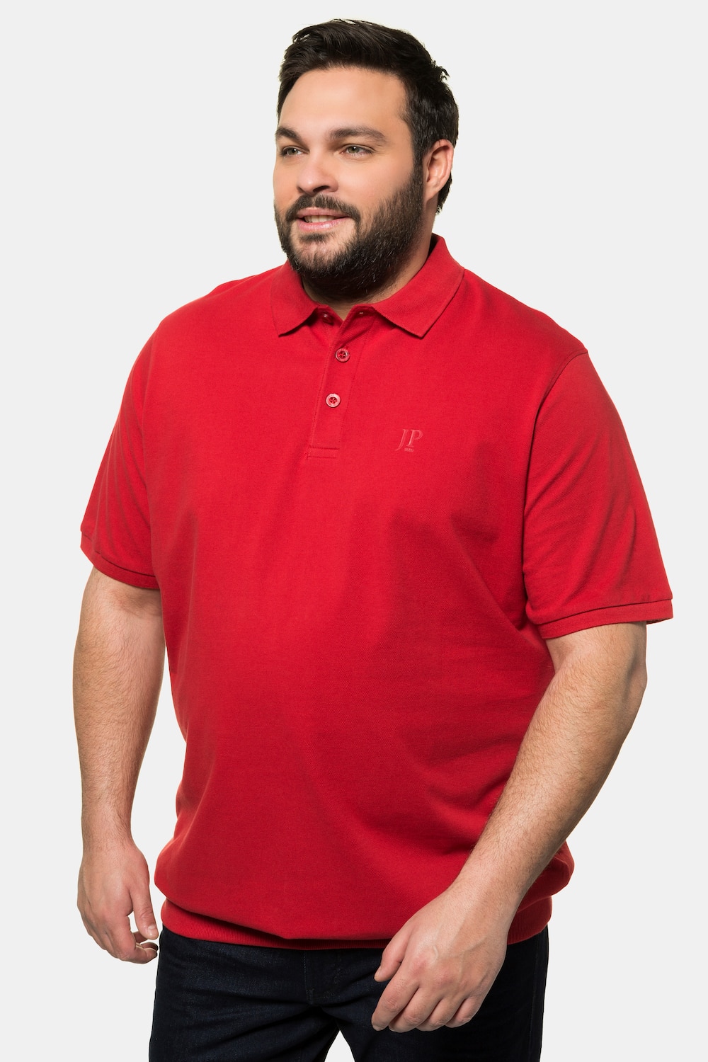 Große Größen Poloshirt, Herren, rot, Größe: 6XL, Baumwolle, JP1880