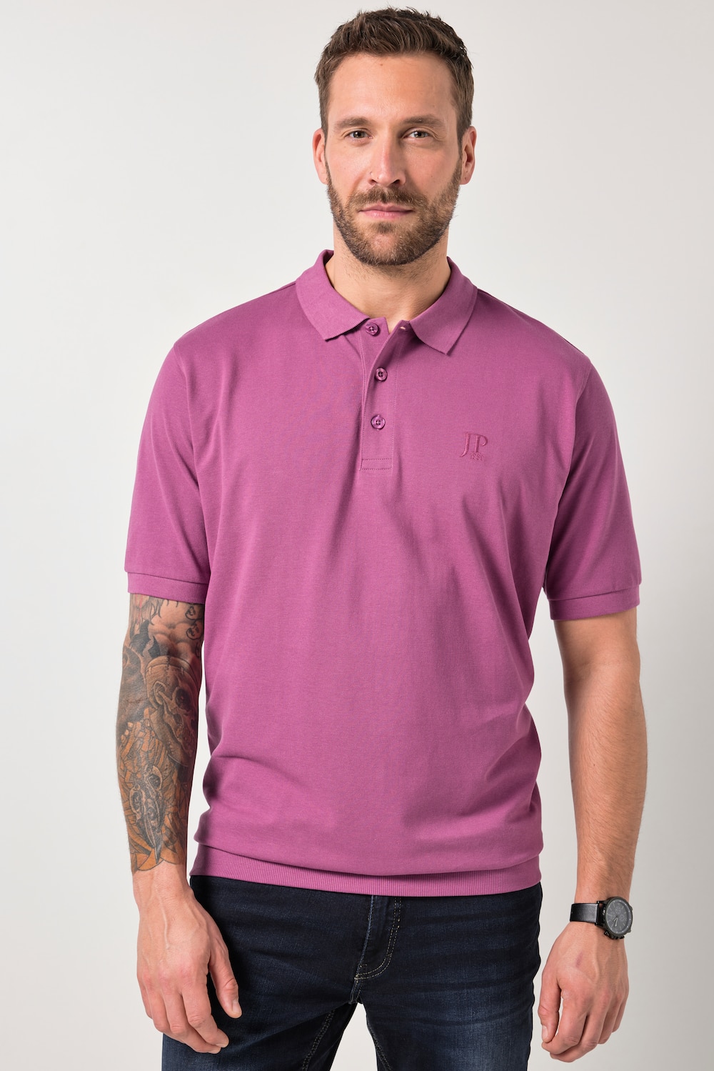 Poloshirt, basic, Buik-Fit, korte mouwen, piquÃ©, XXL tot 10XL