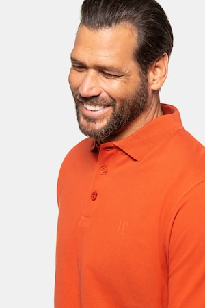 Duże rozmiary Koszulka polo dla panów z dużym brzuchem, mężczyzna, ciemny oranż, rozmiar: 7XL, bawełna, JP1880