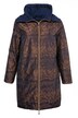 Jacquard Zip Front Shimmer Hooded Jacket