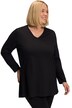 tunika, výstřih do V, střih A, dlouhé rukávy, čistá bavlna
