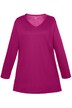 tunika, výstřih do V, střih A, dlouhé rukávy, čistá bavlna