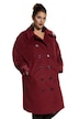 Double Breasted Button Front Roll Sleeve Coat