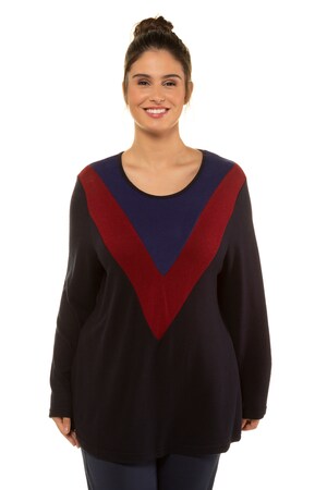 Ulla Popken Sweatshirt Wijde Hals Grote Maten ulla popken kopen in de aanbieding