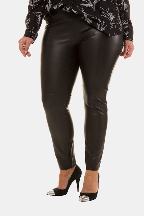LIMITED COLLECTION Plus Size Black Faux Leather Wrap Waist Leggings | Wet  look leggings, Leggings, Size 20 women