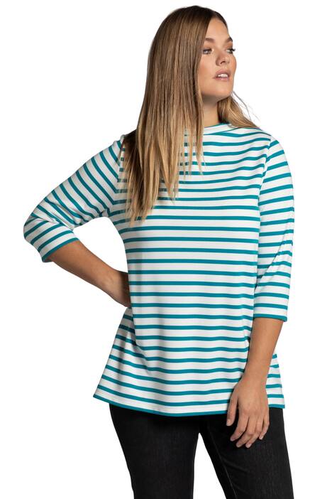 Pruhované tričko, stojáček, Punto di Roma, 3/4 rukávy