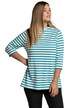 Pruhované tričko, stojáček, Punto di Roma, 3/4 rukávy