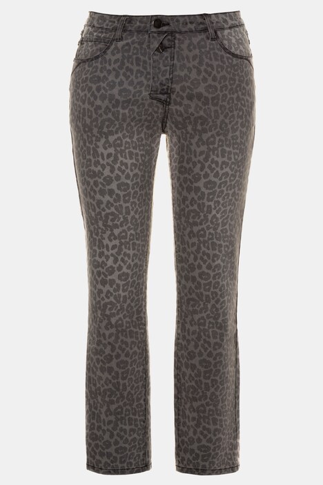 leopard stretch jeans
