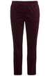 Paisley Corduroy Elastic Waist Narrow Leg Stretch Pants