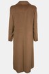 Elegant Button Front Long Wool Coat