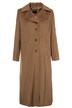 Elegant Button Front Long Wool Coat