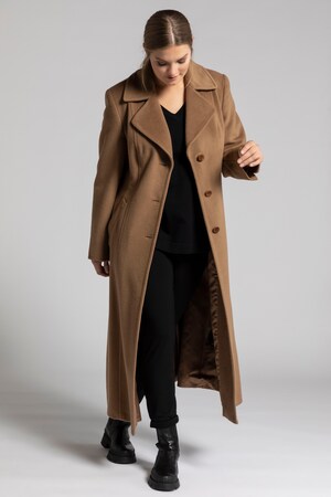 Ulla Popken Wollmantel, Schusterstich, Schmuckknöpfe, selection - Große Größen