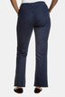 Stretch Comfort Elastic Waist Straight Leg Denim Jeans