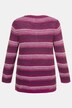 Pullover, Streifen, längere Form, Grobstrick
