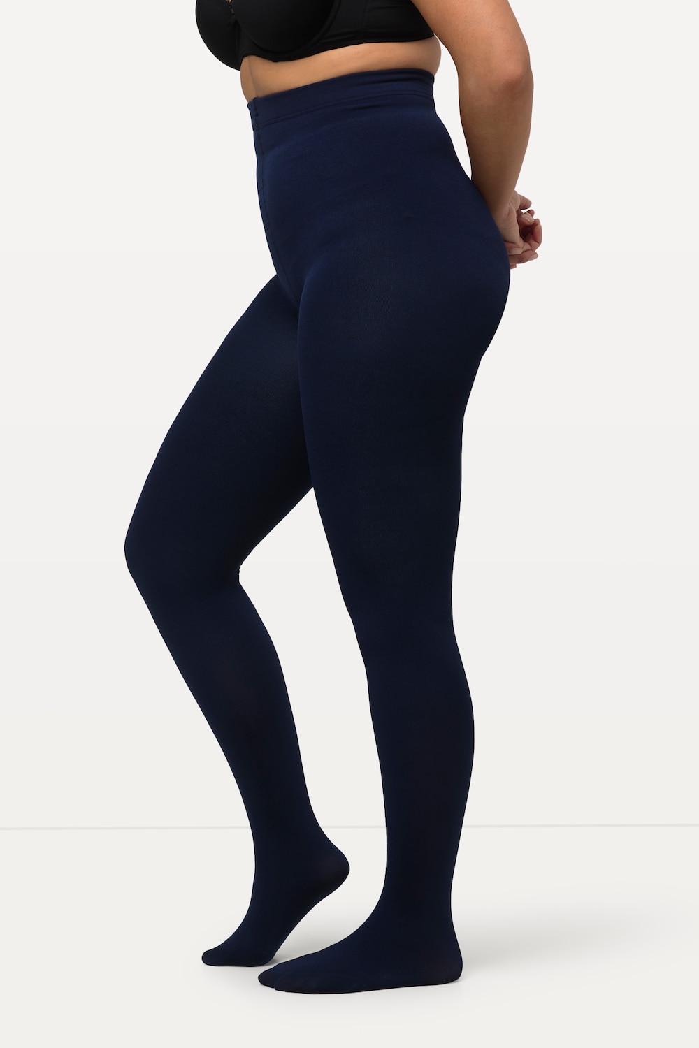 Stora storlekar Termostrumpbyxa, Dam, blå, storlek: 52/54, Polyester, Ulla Popken