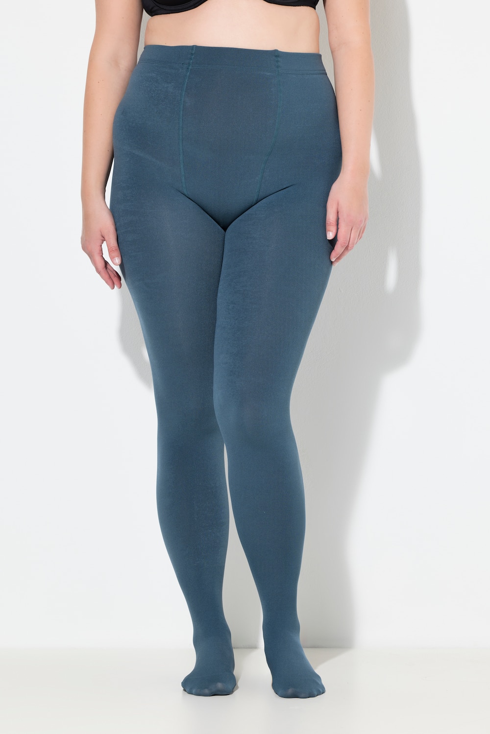 Große Größen Thermo-Strumpfhose, Damen, türkis, Größe: 44/46, Polyester, Ulla Popken