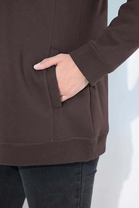 Sweatshirt, weiter Stehkragen, Taschen, Raglan-Langarm